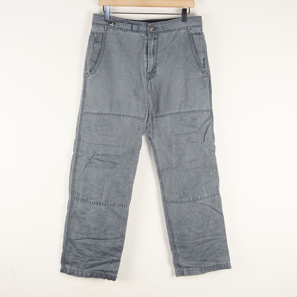 Vintage Prana Outdoor Utility Belted Twill Cotton Blend Pants Mens Sz S